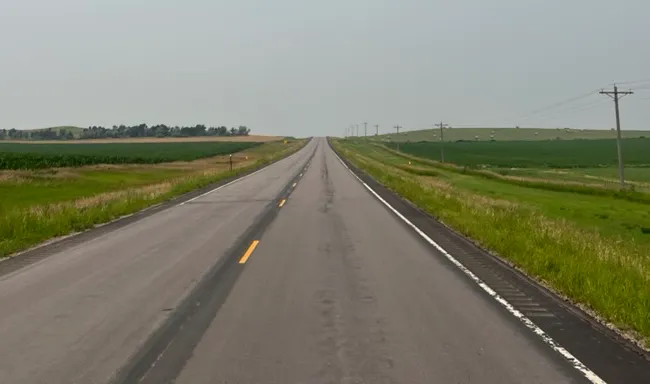Ordinary highway near Hamill, SD
