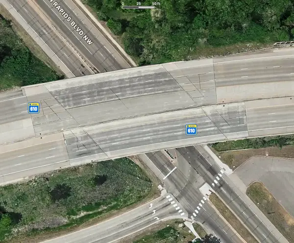 Intersection of MN610 and Coon Rapids Blvd.