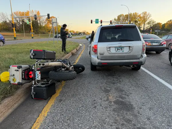 Extreme unplanned bike lean